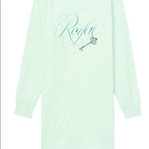 Victoria’s Secret VS Mint Green Royal Sleep Tee L